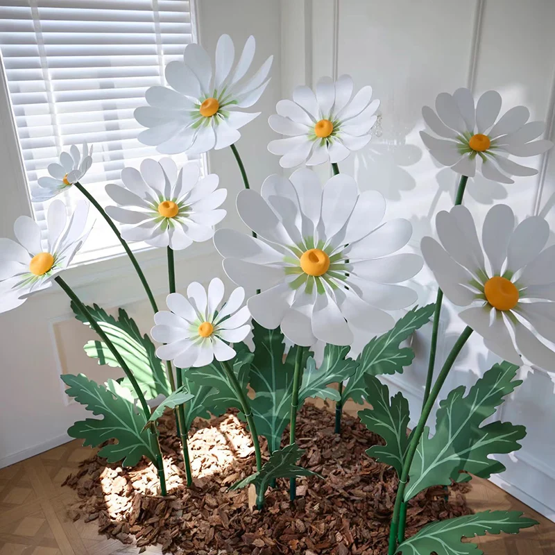 

Large Daisy Flowers Artificial Giant Paper Decoration Flowers Decor for Birthday Party Garden Home Wedding Shop Window Display