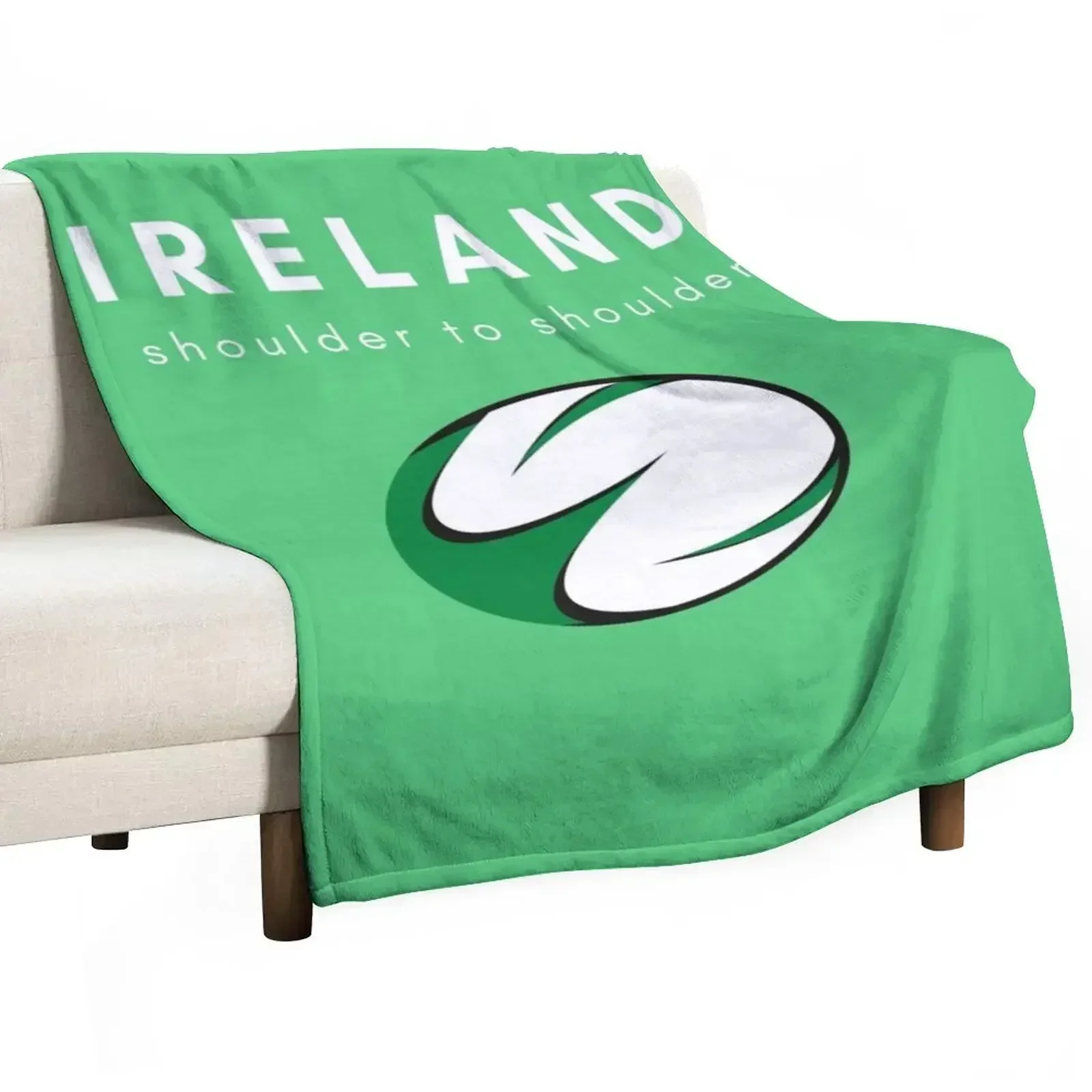 Ireland's Call. Irish Rugby Team Jersey. 6 Nations Tournament. Throw Blanket Shaggy Soft warm for winter Blankets