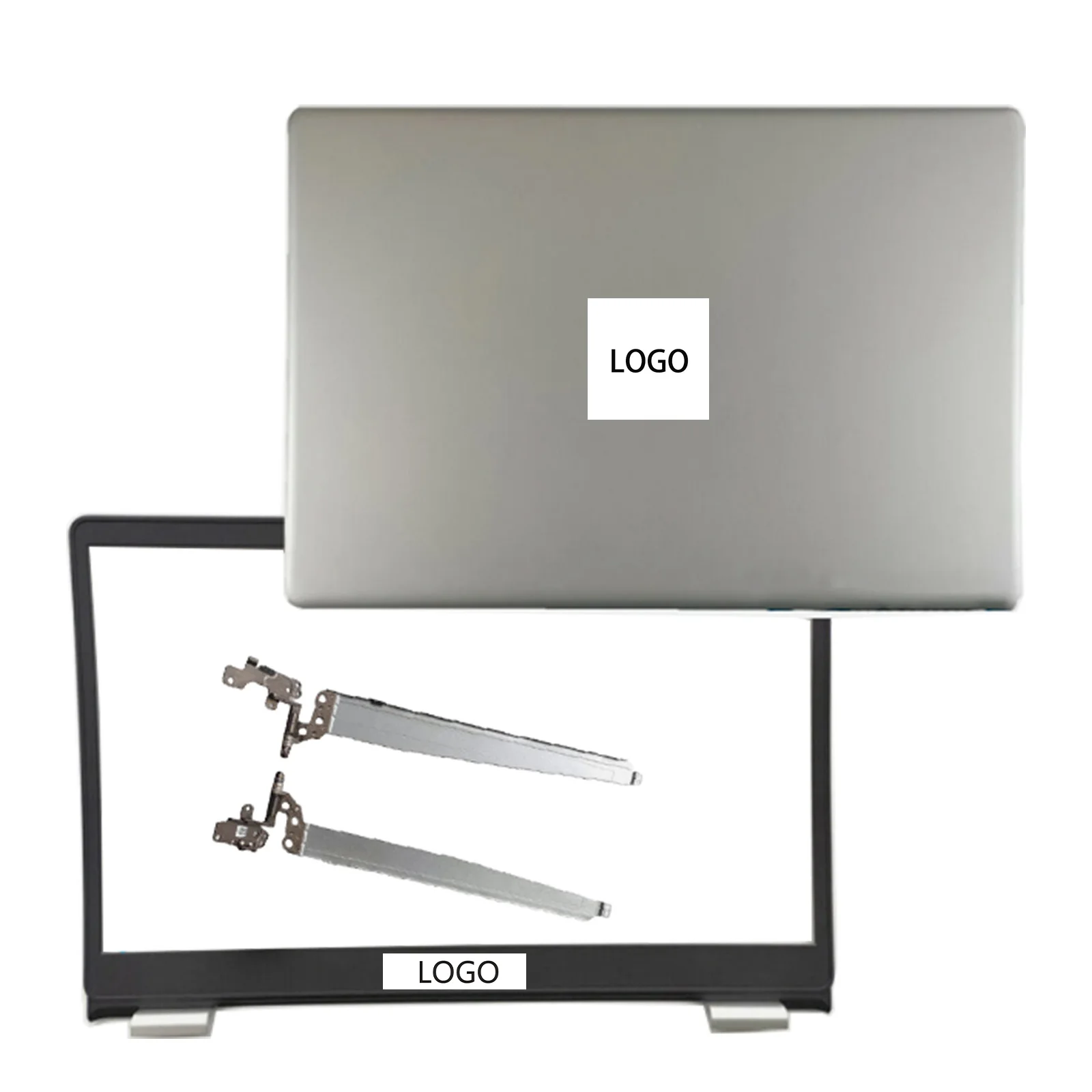 Imagem -06 - Laptop Lcd Tampa Traseira Moldura Frontal Dobradiças para Dell Inspiron 15 5000 5593 032tjm 32tjm 0ycypn Prata