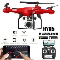 Drone RC con fotocamera HD 4K WIFI Video in tempo reale altitudine Headless One Key Return Quadcopter FPV giocattoli per elicotteri telecomandati