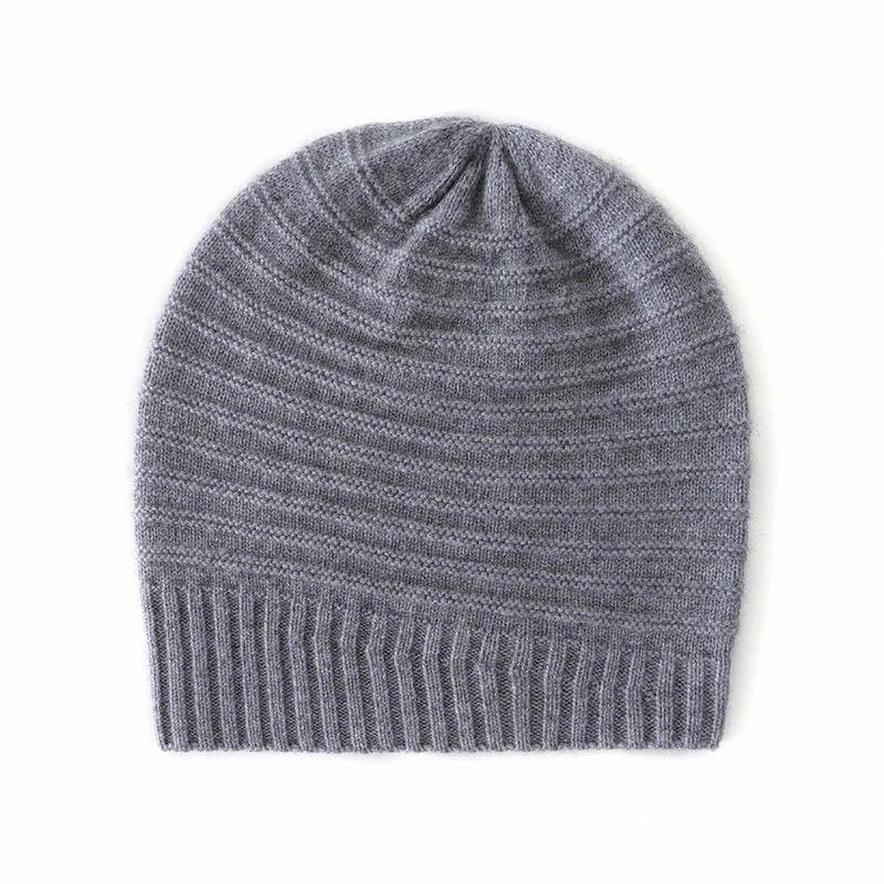 Cashmere Wool knitted hat irregular pit texture casual fashion women's hat winter warm soft hat for both men and women I3034054