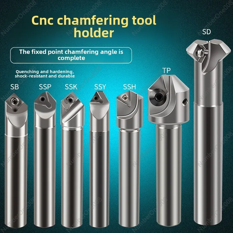 Numerical control chamfer holder SSY SSP15 20 30 45 60 90 degrees CNC