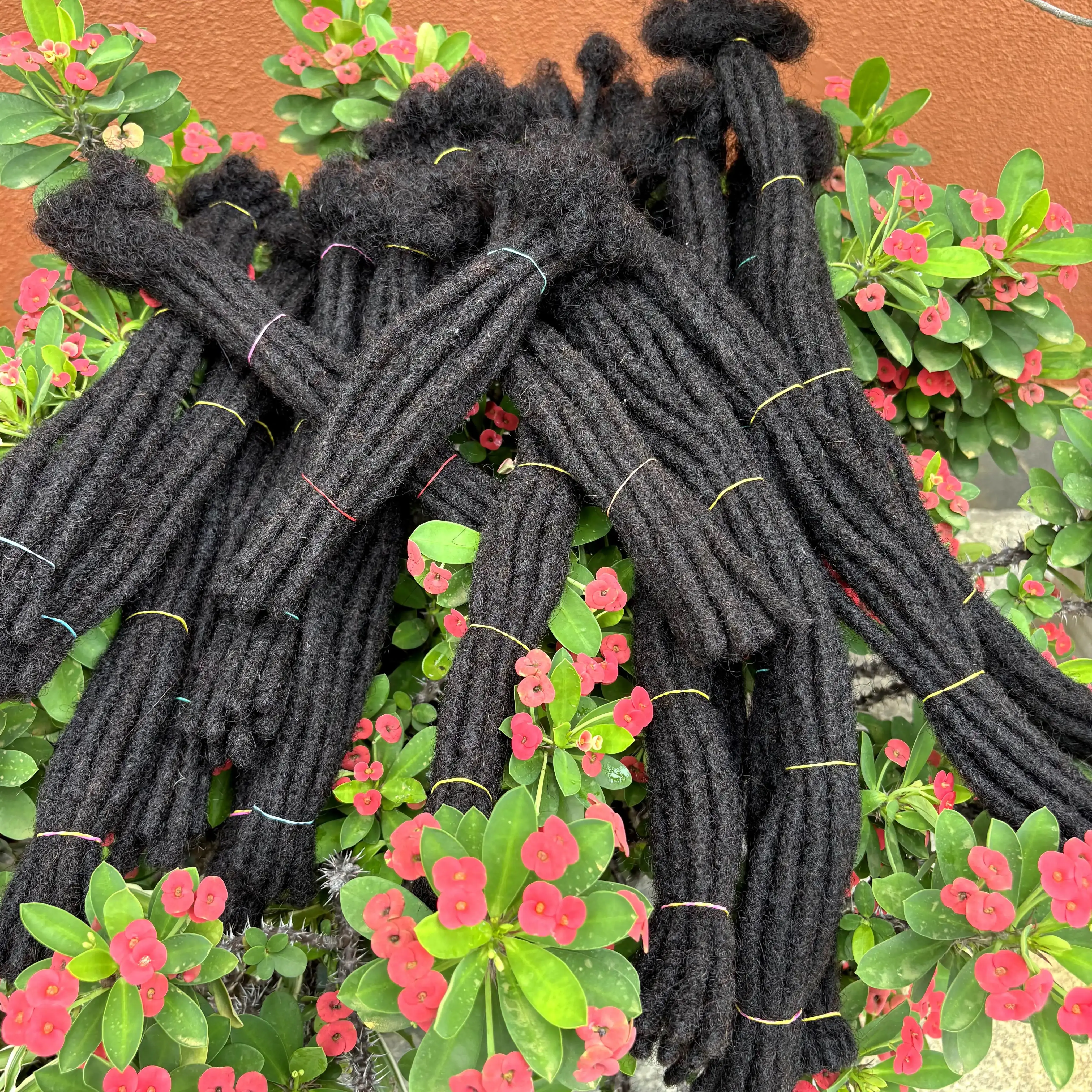 50 Strands Natural 6-20 inch Regular Loc Extension Human Hair100% Handmade Human Hair Loc Dreadlock Extension for Men Women Kids