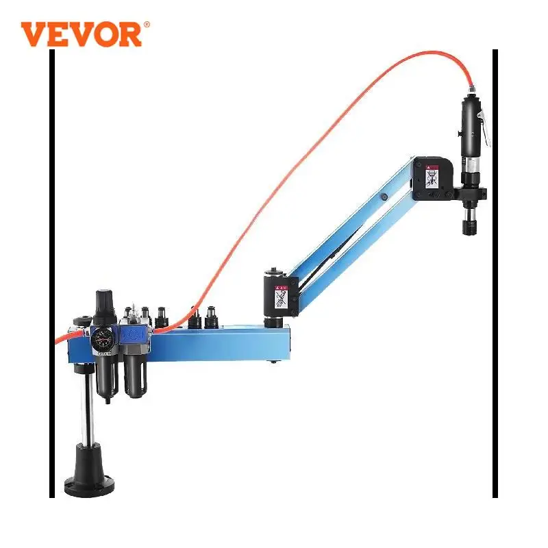 

VEVOR Vertical Type Pneumatic Air Tapping Machine with Overload Protection Flexible Arm Working Area 300-1000mm for Industries