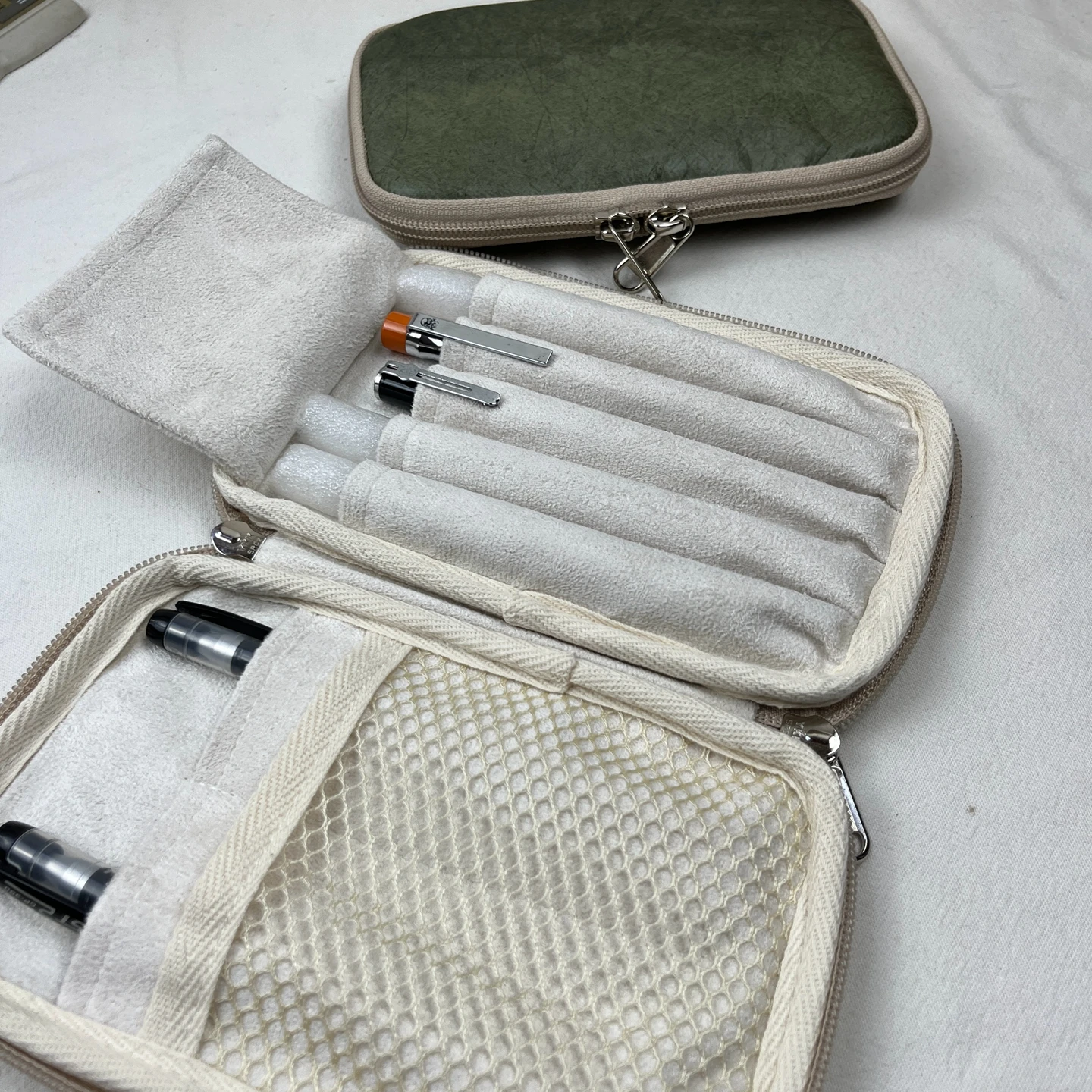 5-hole Pencil Case Fountain Pen Pouch Dupont Paper Material Stationery Storage Bag Handmade Limited-time Offer