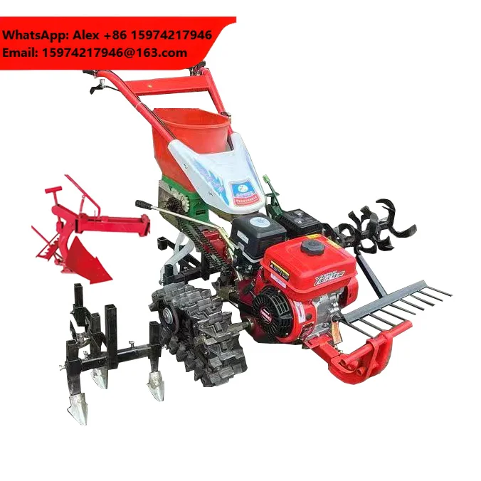 Multi-functional Double Chain Rail Diesel Tillage Machine Plowing And Tilling Small Agricultural Tillage Machinery