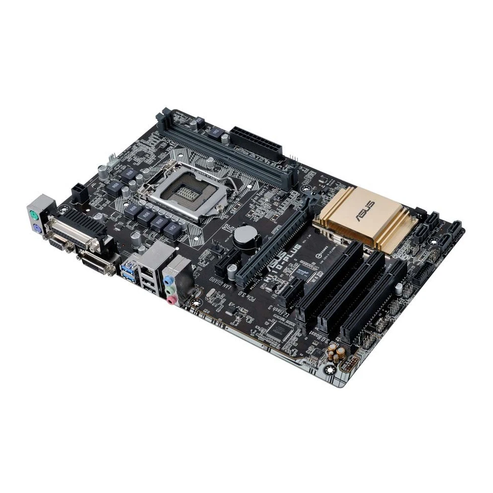  ASUS H110-PLUS Motherboard LGA 1151 Intel H110 32 GB DDR4 ATX support Core i3-6100 i3-7300 i5-6400 i5-6500  i5-7500 i7-6700 - view 4