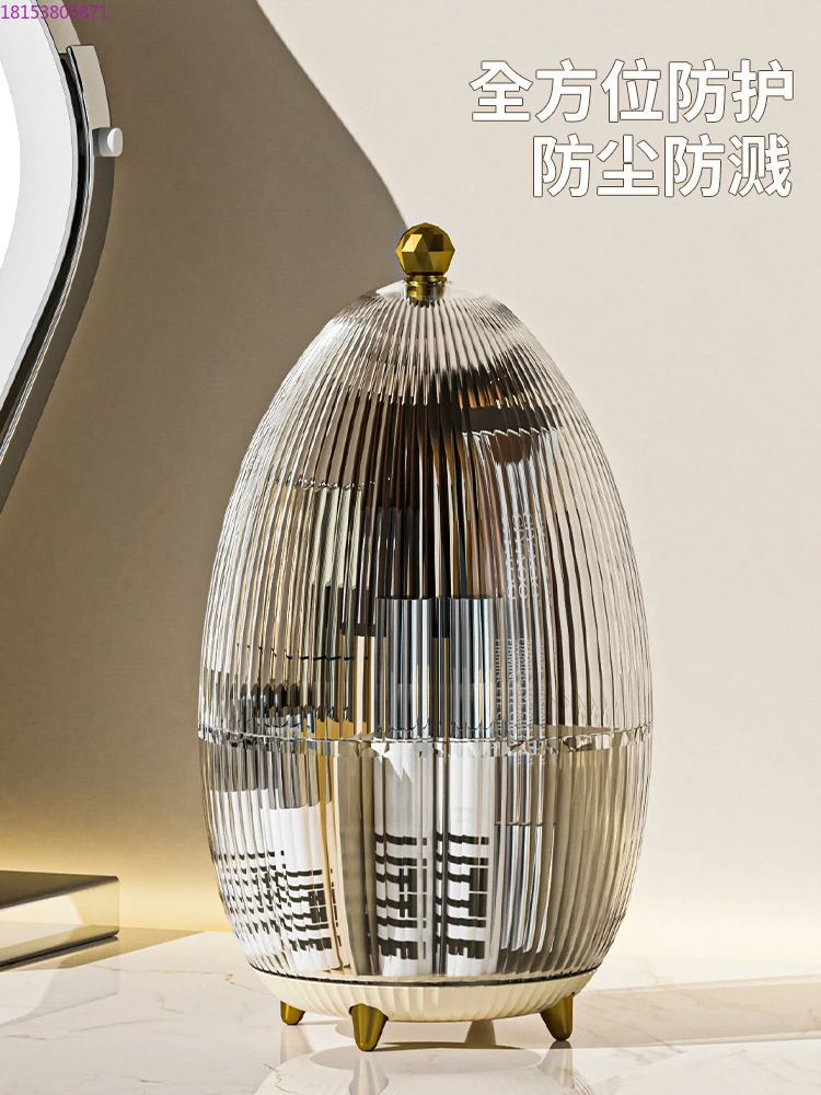 Rotatable dustproof high-value desktop cosmetics lipstick rack
