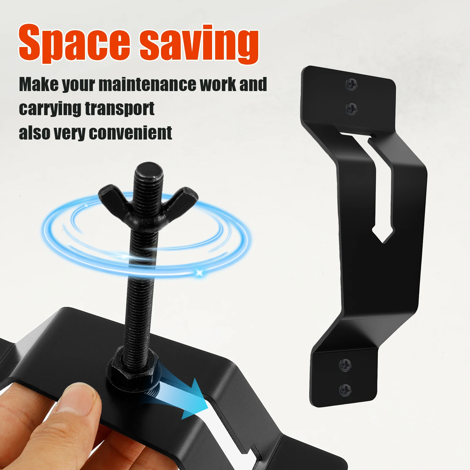 Suporte de suporte de pneu sobressalente para trailer montado na parede suporte de roda de montagem em rack de pneu sobressalente monta seu pneu sobressalente diretamente na parede