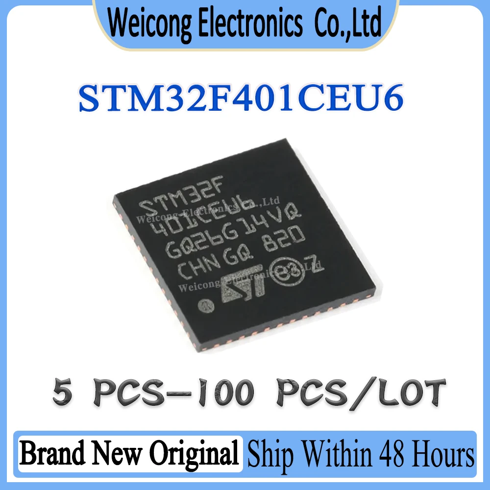 New STM32F401CEU6 STM32F401CEU STM32F401CE STM32F401C STM32F401 STM32F STM32 STM IC MCU Chip QFN-48