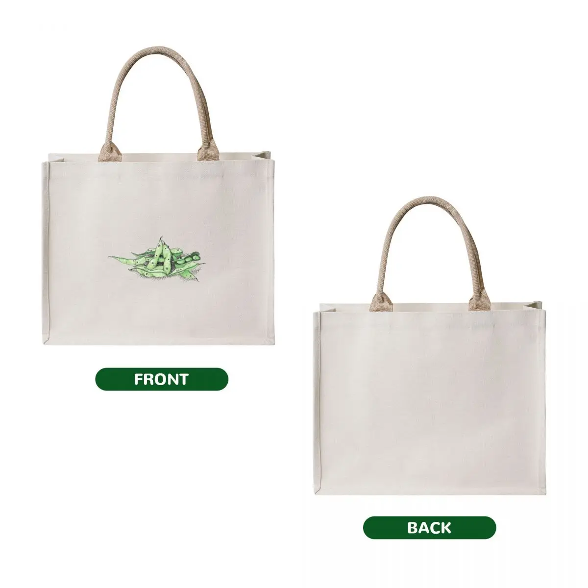 Edamame - Inktober Tote Bag Big bag tote bag men tote bags cloth bags