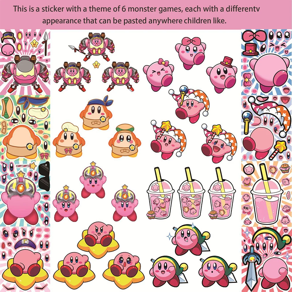8/16 arkuszy Kawaii Kirby Puzz – Model Kit Kirby recenzja i cena