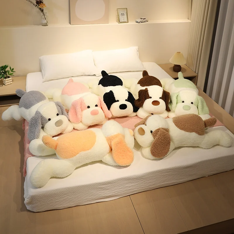 

Cartoon Stuffed Animal Dog 90/110CM Giant Size Plush Toys Dolls Puppy Sleeping Pillow Birthday Gifts