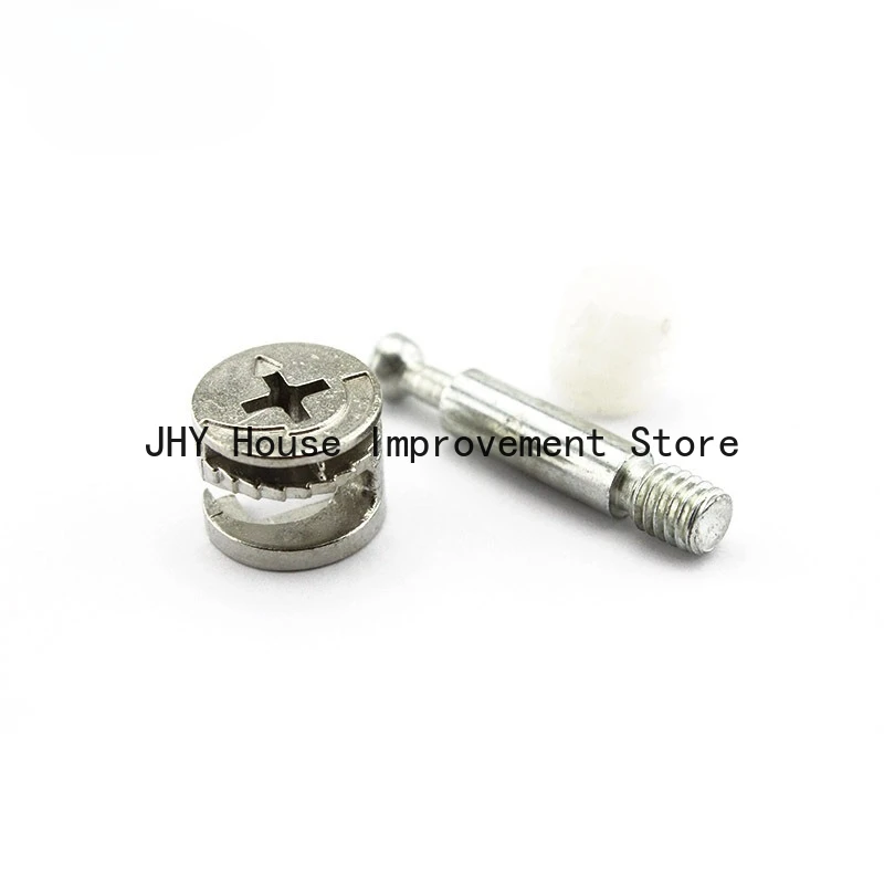 10PCS thickened zinc alloy three in one connector eccentric wheel screw nut cabinet furniture fastening accessories