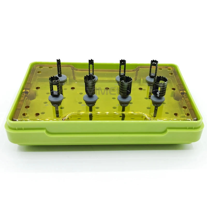 8pcs den tal Dentium XIT Trephine Kit imp lant Instrument den tal Tools