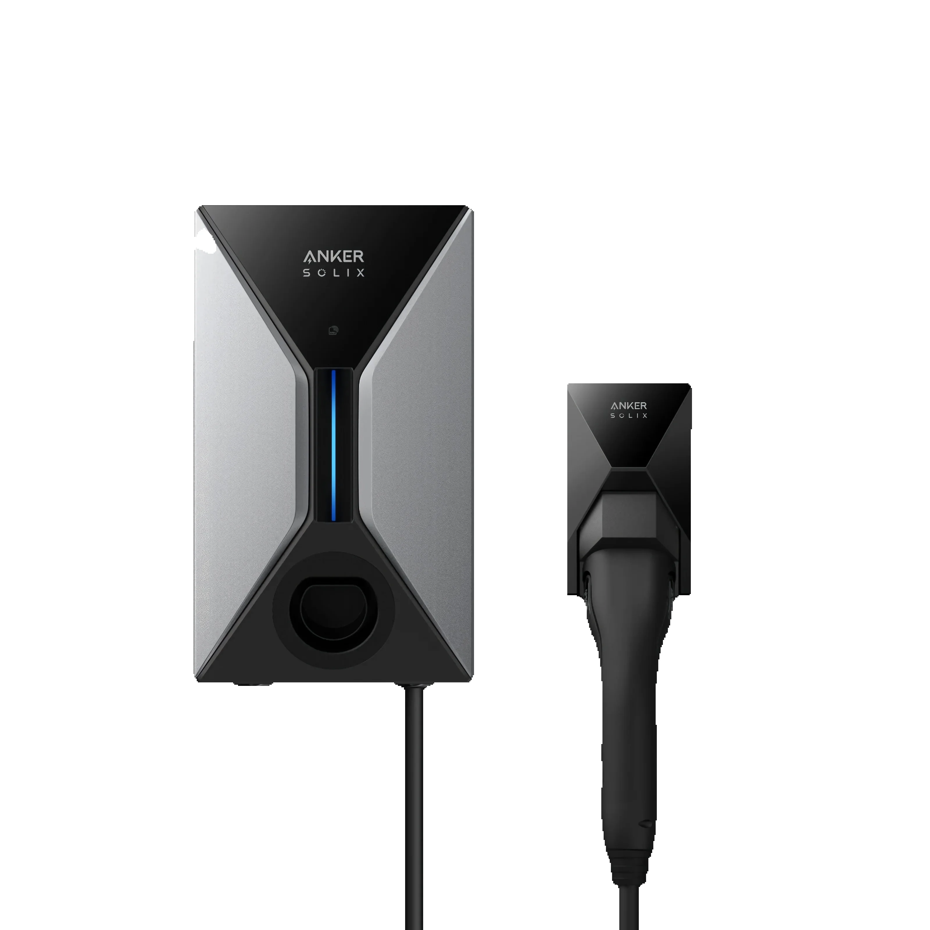 Anker SOLIX V1 Smartes Ladegerät für E-Autos 11kW | WLAN & Bluetooth, einphasig, CEE 16A, 400V, 5m Kabel + Halterung, für alle Elektro- und Hybridautos mit Typ-2 Anschluss