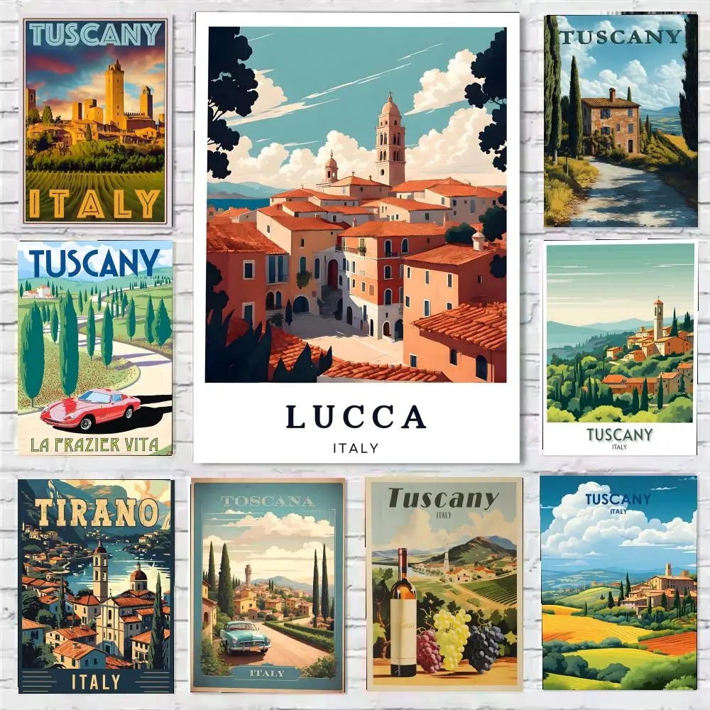 Poster Sticky HD Quality Wall Art Retro  For Home Room Wall Decor T-Tuscany ItalyS