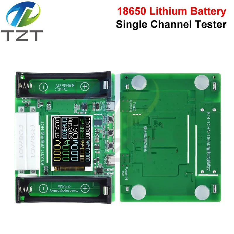 Type-C LCD Display Battery Capacity Tester MAh MWh Lithium Battery Digital Battery Power Detector Module 18650 Battery Tester