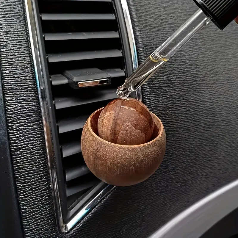 Difusor de Óleos Essenciais para Carro e Casa - Feito de Madeira, Difusor de Fragrância Natural Adequado para Quarto, Sala de Estar e Decoração Automotiva