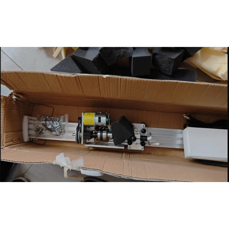 Lathe polishing machine, mini metal woodworking lathe, stepless speed regulation and high precision, mini lathe bead machine