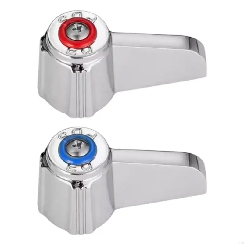 

2Pcs Commercial Sink Faucet Replacement Handles 0.43 Round Stem Hole Faucet Handle For Kitchen, Laundry Enduring 37JD