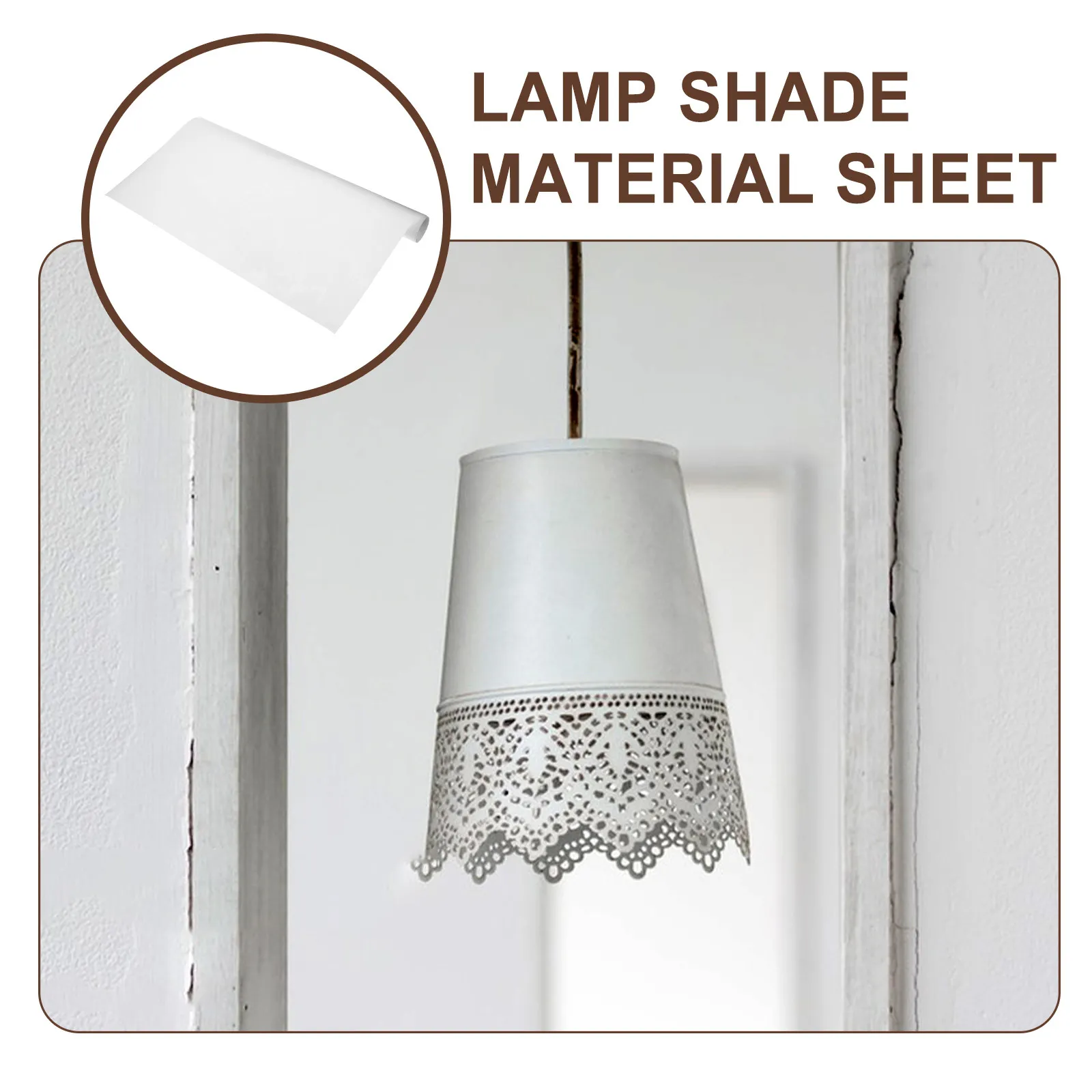 

2pcs PVC Lampshade Material Non Adhesive Light Blocking Shade Sheet Light Cover Anti-glare chandelier Lamp Film light Supplies
