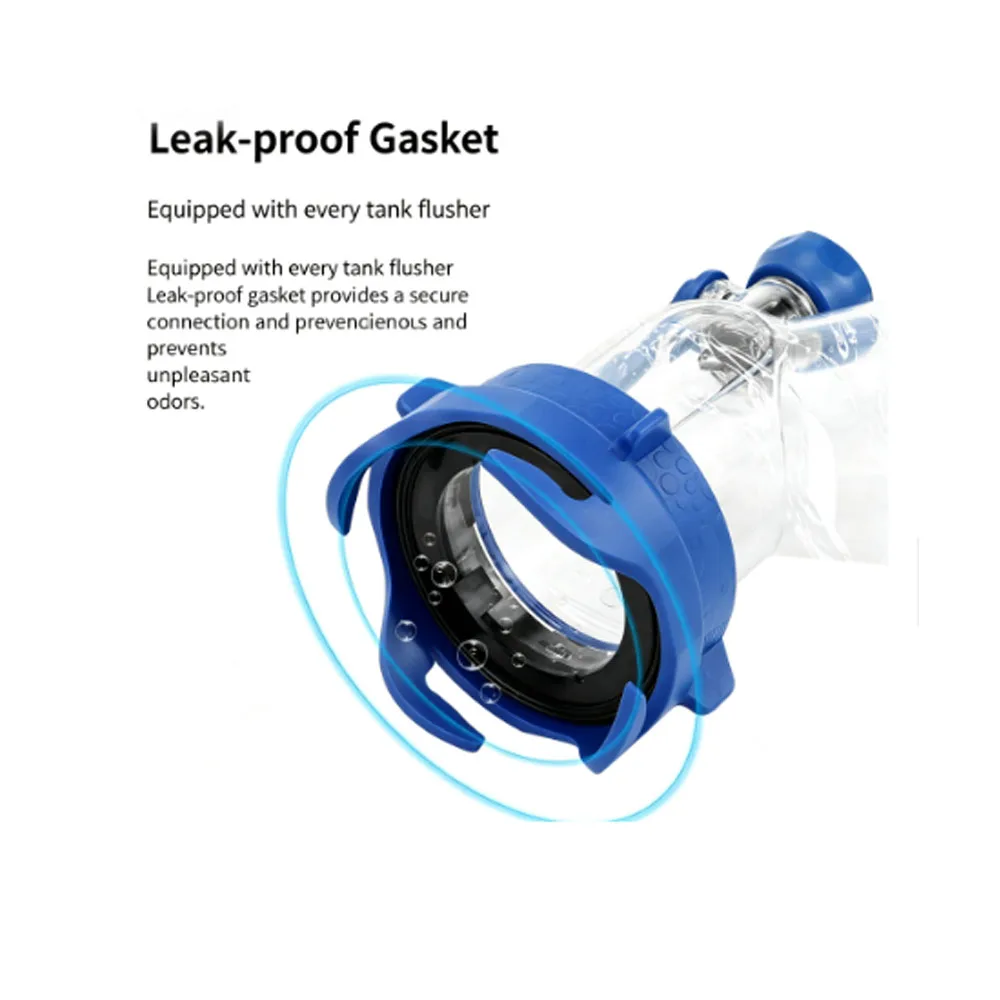 RV Sewage Product 45 Degree Sewage Pipe Flushing Joint With Filter Screen Equipped With Anti Backflow RV Accessories