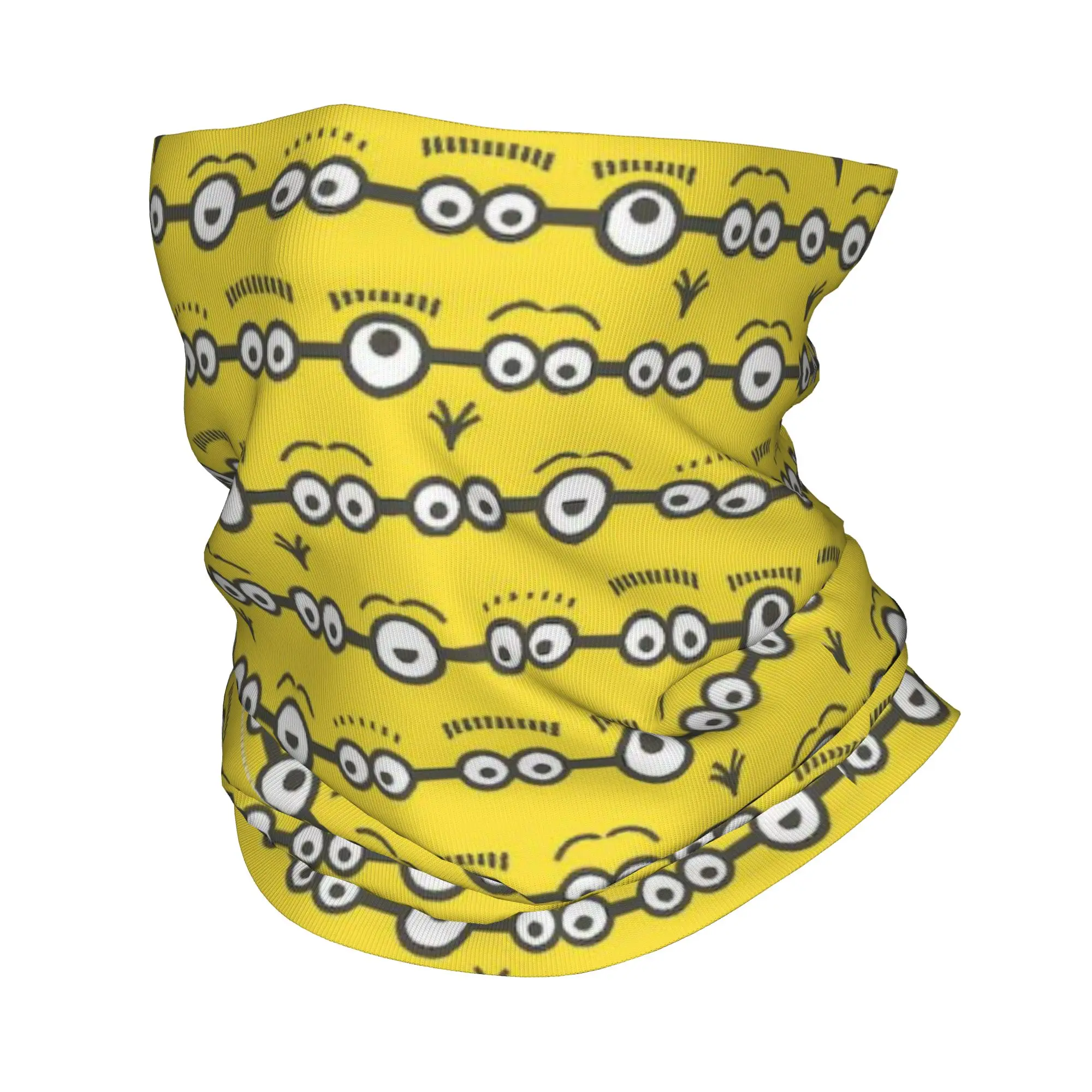 

Custom Kawaii Yellow Bandana Neck Gaiter Windproof Face Scarf Cover Women Men Classical Headwear Tube Balaclava
