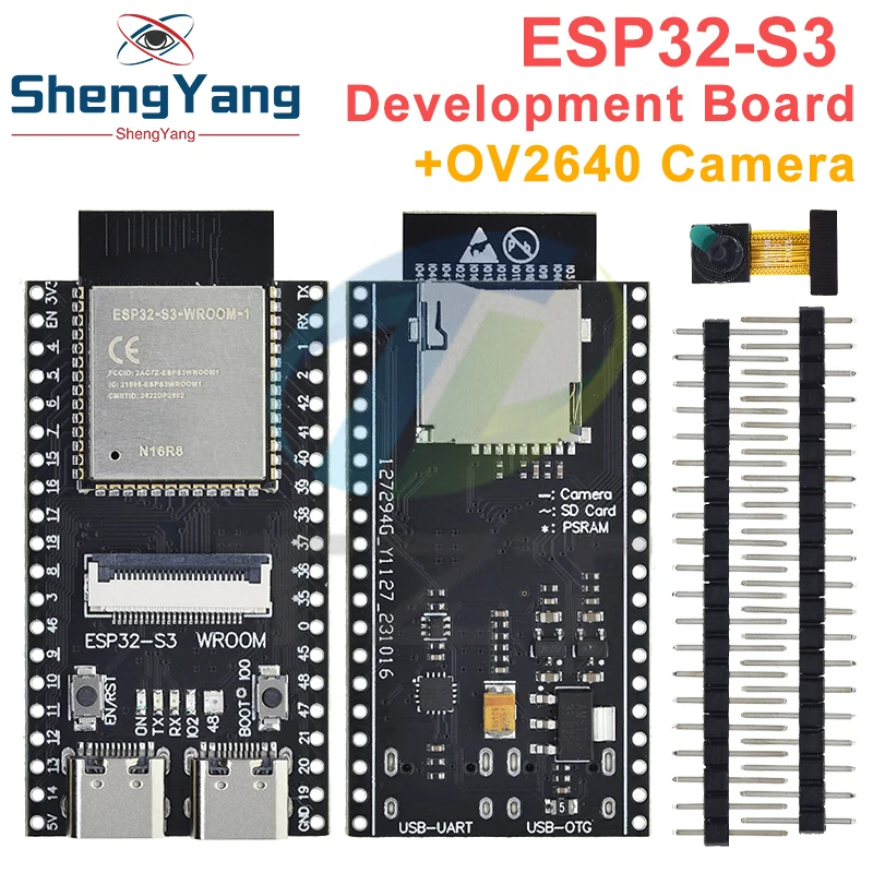 Imagem -02 - Tzt Cam Placa de Desenvolvimento Cam Wifi Módulo Bluetooth Câmera Ov2640 Wroom N16r8 Esp32-s3