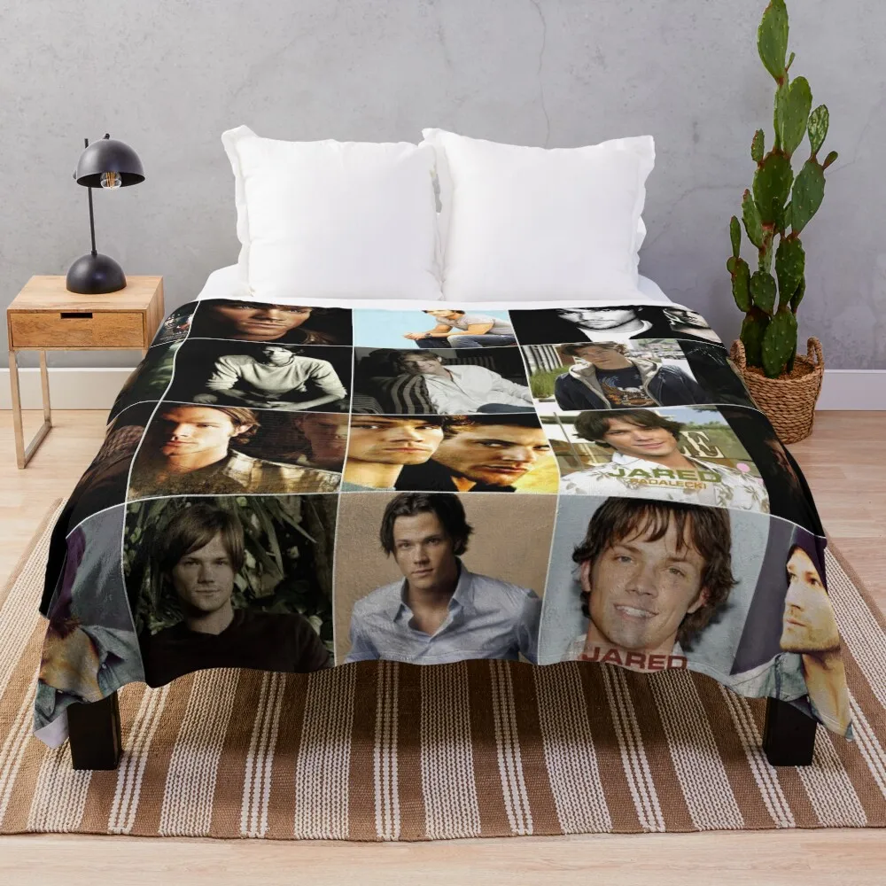 

Jared Padalecki American actor Mix Version Ultimate Mural / Collage Edit Fan Art - 1 Throw Blanket Thermal Blankets