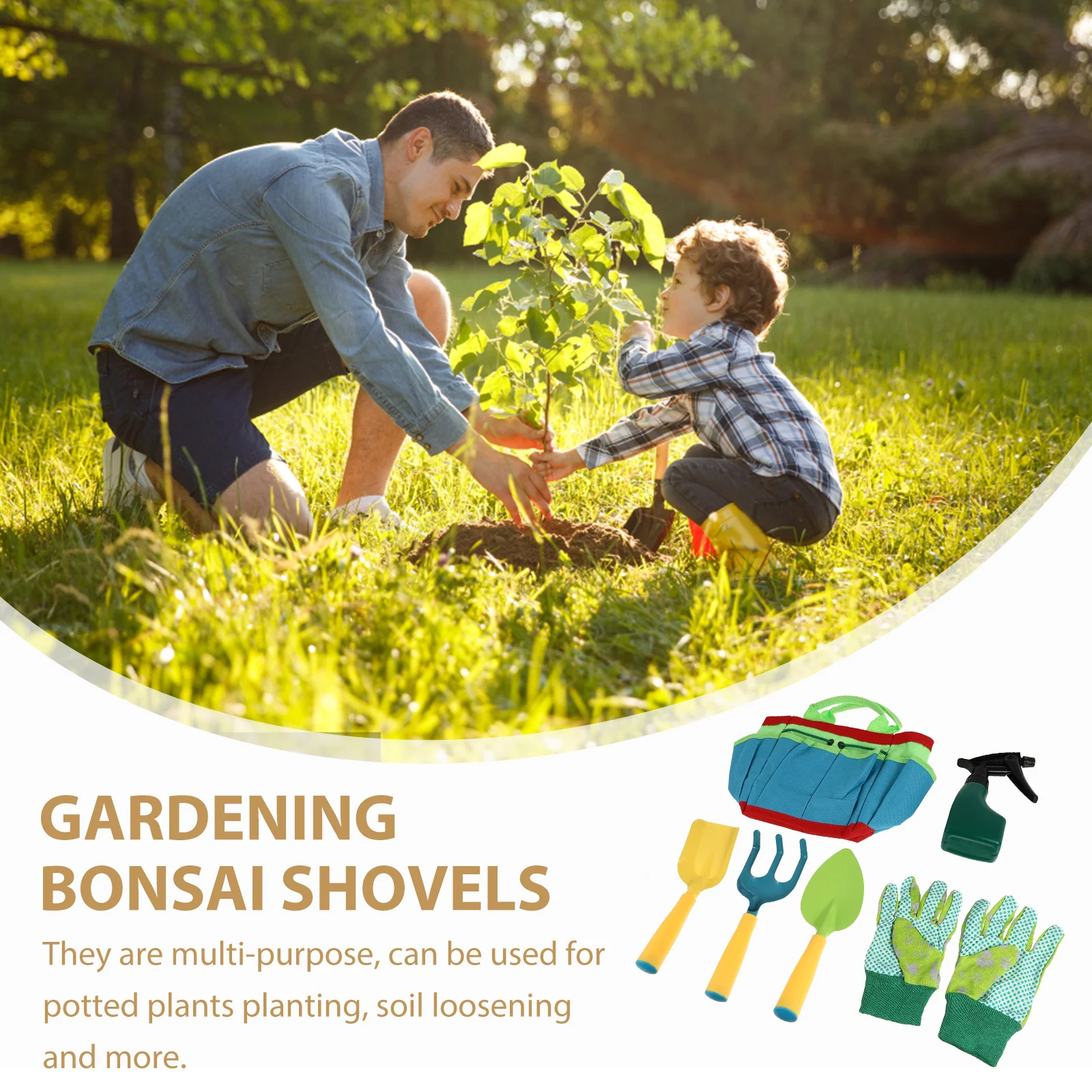 1 Set Mini Pala Da Giardino Per I Bambini Piantare Terreno Allentamento Multi-Purpose Piccole Pale Da Giardinaggio Per La Casa Piantare Strumenti Per Bambini
