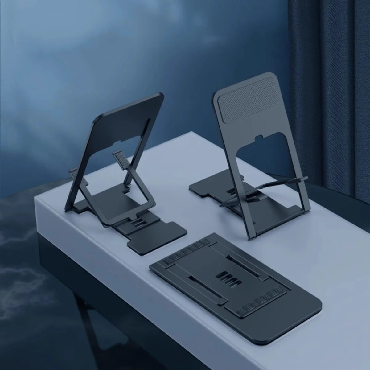 

Ultrathin Foldable Phone Stand for Desk Space-Saving Design Compatible for iPhone 11-16 Pro Max All Phones