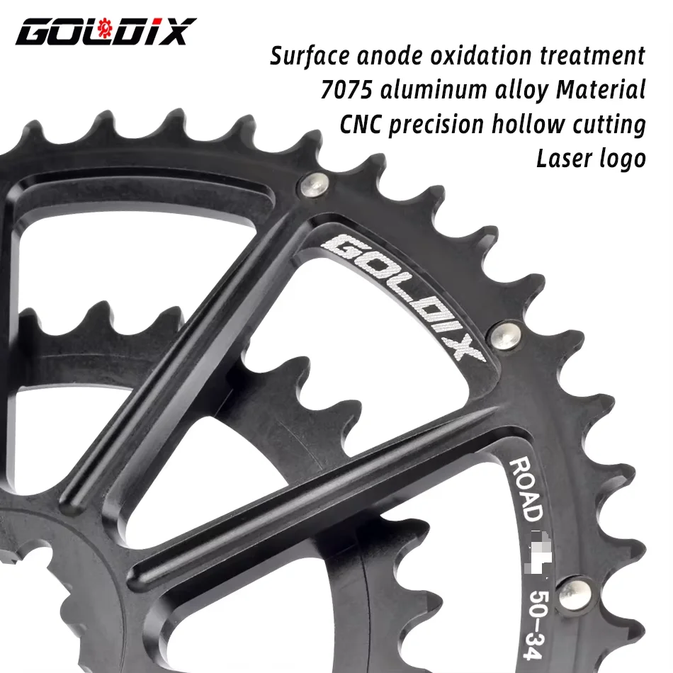 GOLDIX 22/20 スピードダブルチェーンリング 50-34T 52-36T 53-39T GOLDIX 22/20 スピードダブルチェーンリング 50-34T 52-36T 53-39T