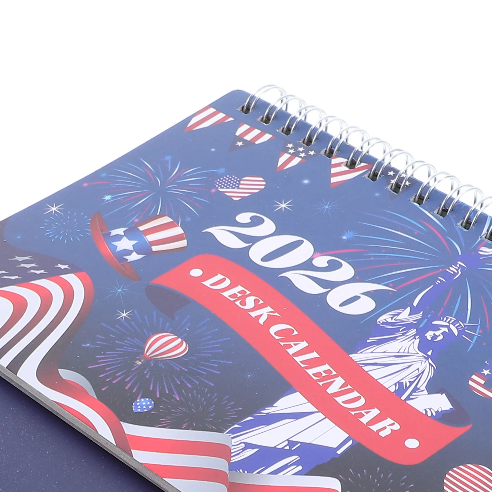 미국 애국 테마 미니 데스크 캘린더 2026 컴팩트 스탠딩 플립 월간 플래너 홈 오피스 테이블탑 장식 선물
