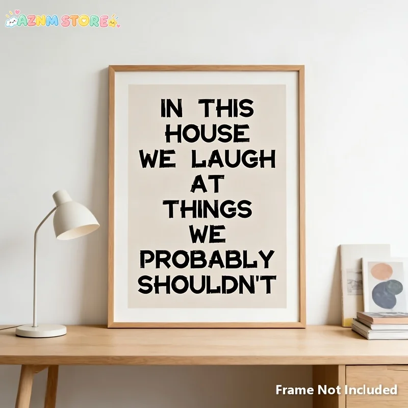 2027 1pc    Funny Family Quote Canvas Wall Art, Unframed 