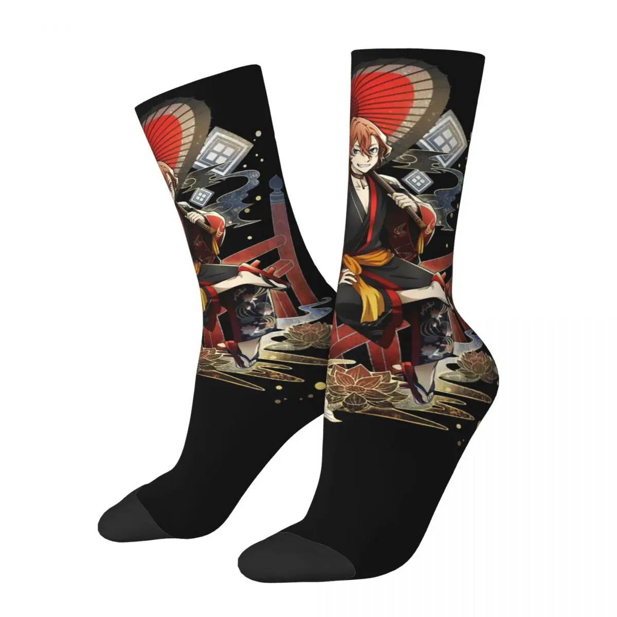 Bungou Stray Dogs Chuuya Nakahara Men Women Socks fashion Beautiful Suitable for all seasons Dressing Gifts