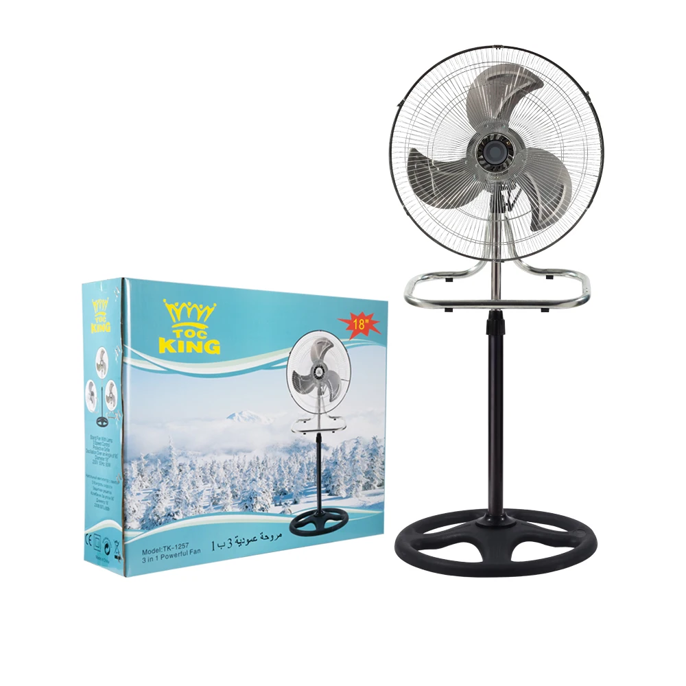 

Ventilador 18-дюймовый промышленный вентилятор 3 в 1, стоячий вентилятор с металлическими лопастями, 18-дюймовый пластиковый вентилятор на пьедестале