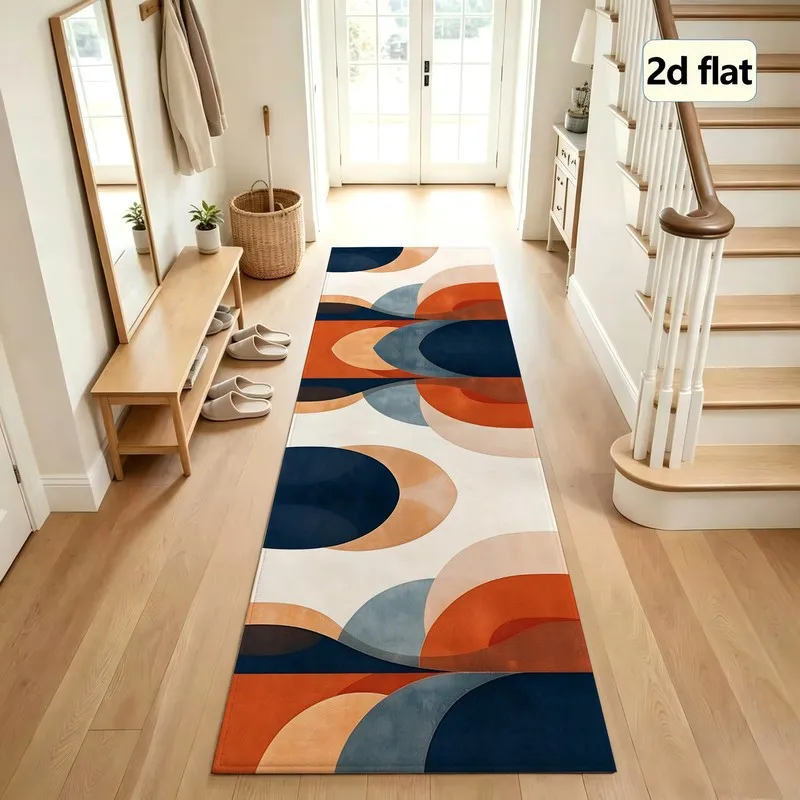 1 Piece Woven Abstract Geometric Area Rug, Soft and Comfortable, Suitable for All Seasons, lightweight and Easy to Maintain, Home Decor, Bedroom Decor, Living Room Decor, Dining Room Decor, Autumn, Winter