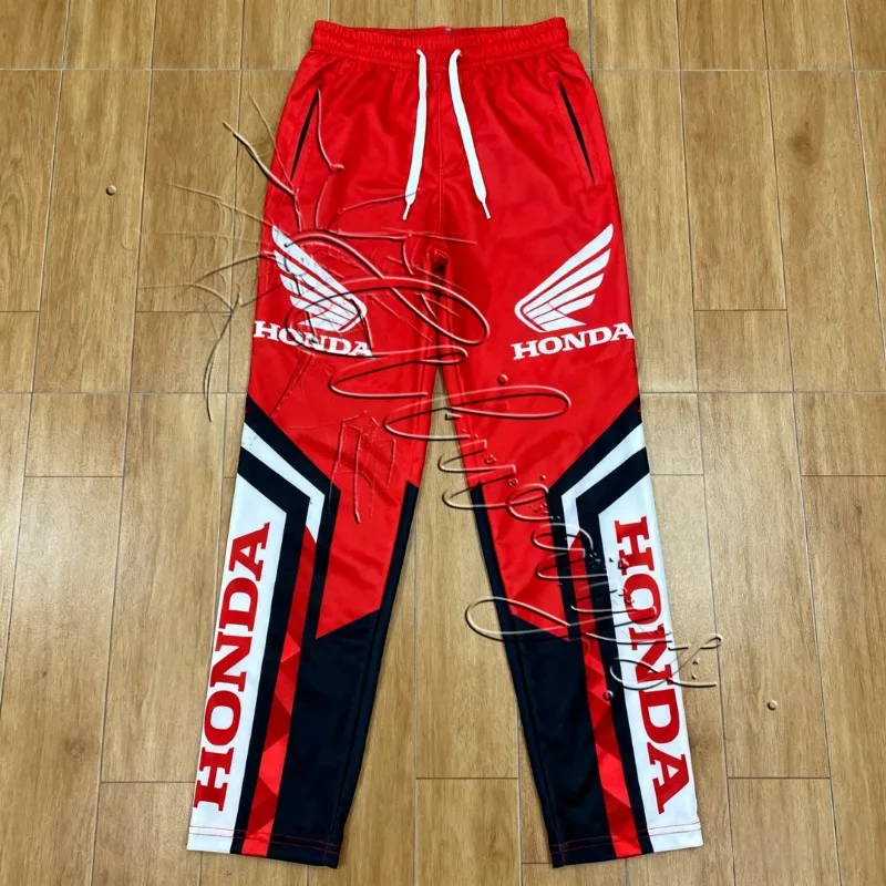 2026 جديد المسار تصميم هوندا سباق الدراجات النارية السراويل الرجال الرياضة تنفس موتو على الطرق الوعرة متحمس السراويل دراجة هوائية جبلية السراويل #4