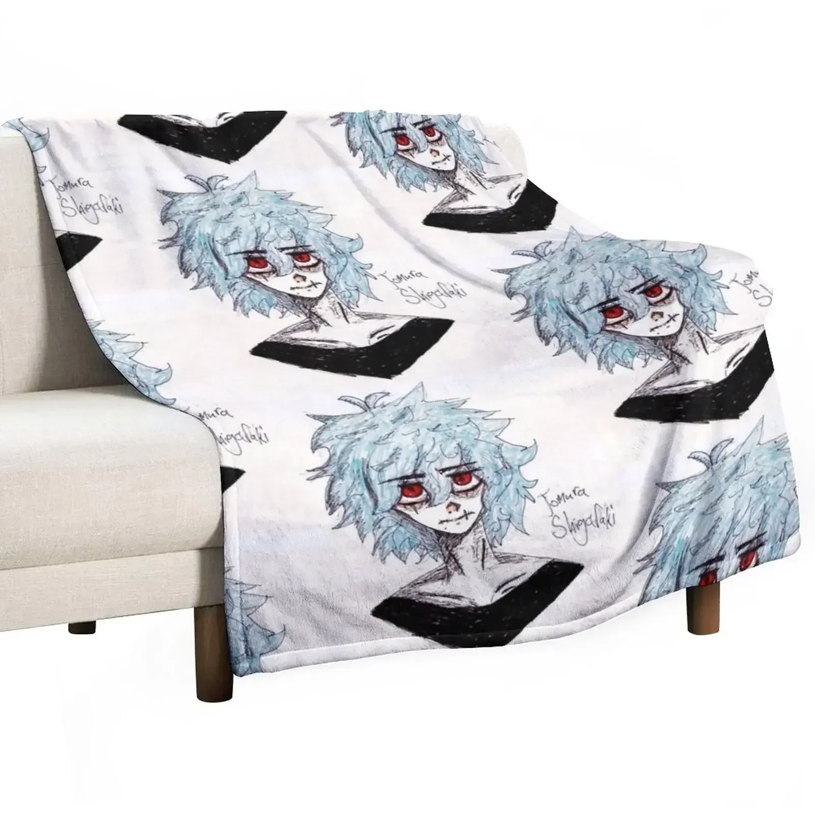 Tomura Shigaraki Throw Blanket Luxury Designer Extra Large Throw Weighted Blankets