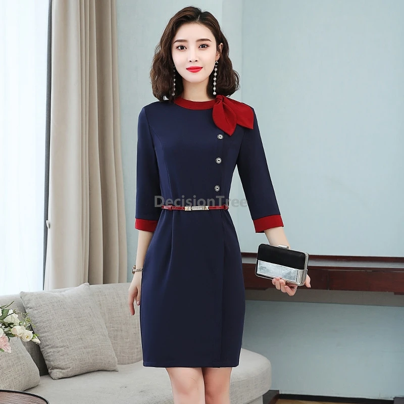 vestido-elegante-ajustado-y-favorecedor-para-mujer-uniforme-para-salon-de-belleza-u-hotel-uniforme-de-masajista-uniforme-de-esteticista-para-spa