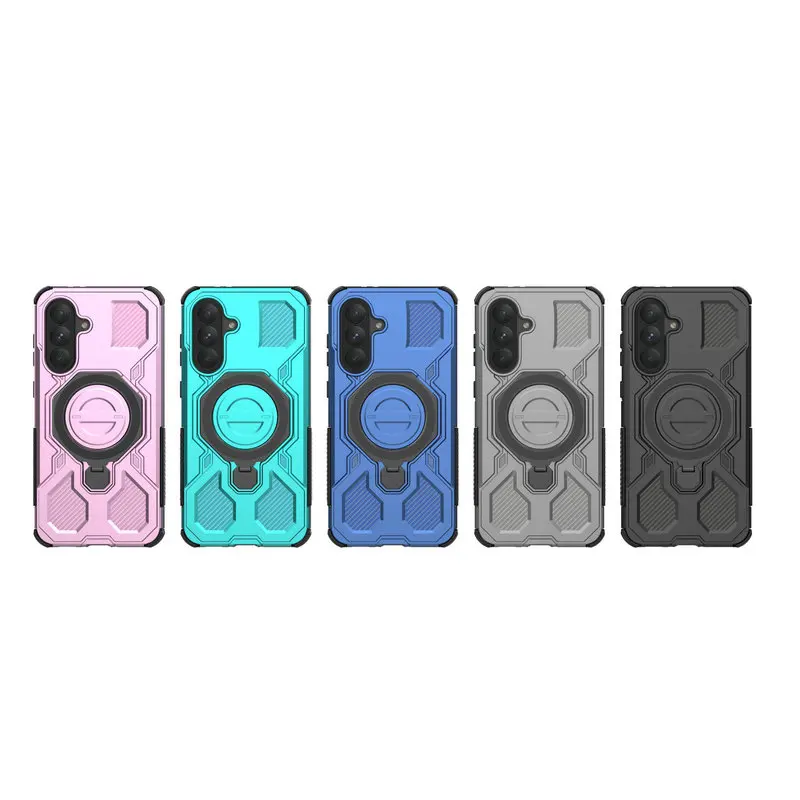 A56 A 26 16 06 A17 5G حافظة فاخرة لهاتف سامسونج جالاكسي A56 درع مغناطيسي خلفي Funda لهاتف جالاكسي A06 A16 A26 A56 A55 A17 غطاء حلقي #6