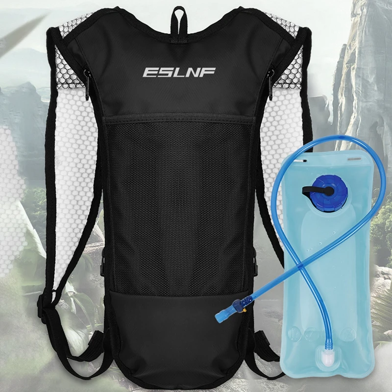 Breathable Lightweight Hydration Pack Backpack with 2L Water Bladder for Sport Hiking, Running, Biking, and Raves