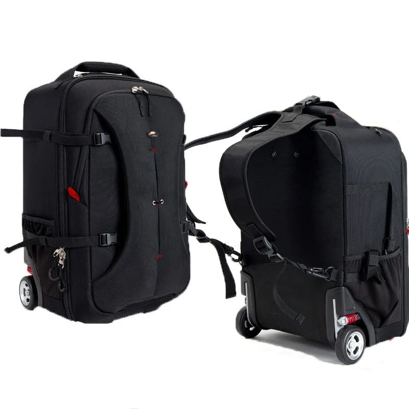 Imagem -05 - Trolley Bolsa da Câmera à Prova de Choque Viagem ao ar Livre Slr Trole Case Grande Capacidade de Embarque Case Equipamento Fotográfico Mala Marca