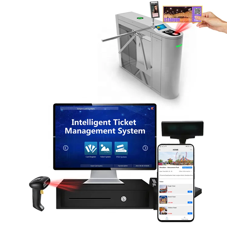 공연 티켓 인쇄 솔루션 IoT 소프트웨어 공원 및 이벤트 티켓 관리용