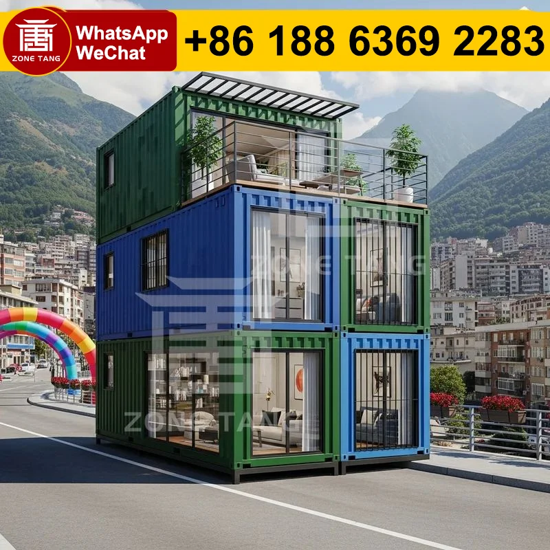 Flat Pack House Prebuilt Homes Mobile Home Prefab Home Easily Movable Double Wide Manufactured Homes Mobile Office Quick Deploy