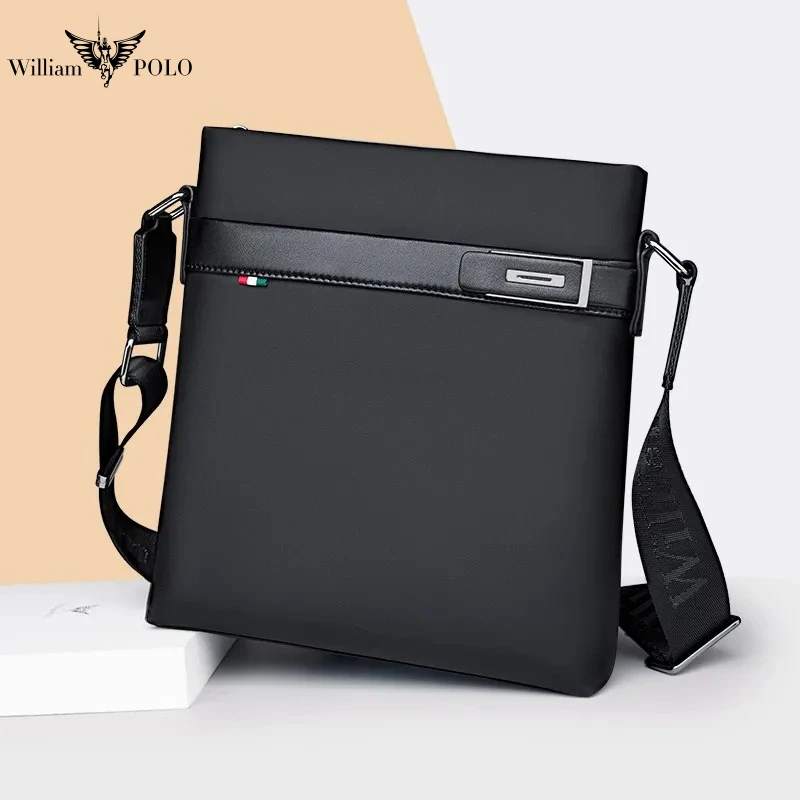 

Men's Shoulder Bag Waterproof Oxford Cloth Crossbody Bag Business Vertical Messenger Bag Lightweight Casual Sports Handbag Male