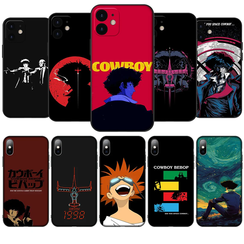 HA42 Cowboy-Bebop Anime Soft Case for iPhone 12 11 X XS XR Pro Max 6 6s Plus SE