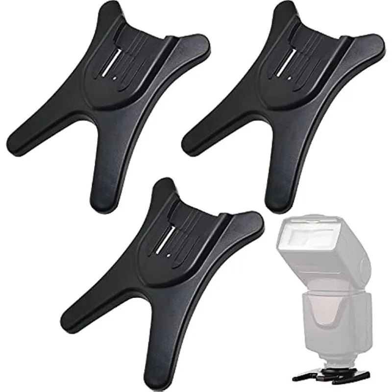 

3PCS Camera Flash Stand Speedlight Hot Shoe Mount Stand, Compatible with Nikon/Pentax/Sigma/Olympus/Panasonic Speedlite