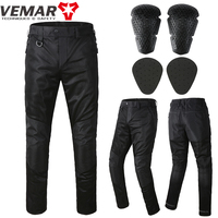Suummer Mesh Motorcycle Pants Men Off-road Motocross Racing Pants Cycling Motorbike Riding Trousers With CE Protective Knee Pads